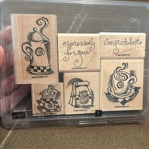 Stampin' Up! Expressoly For You Coffee Lover's Rubber Stamp Set